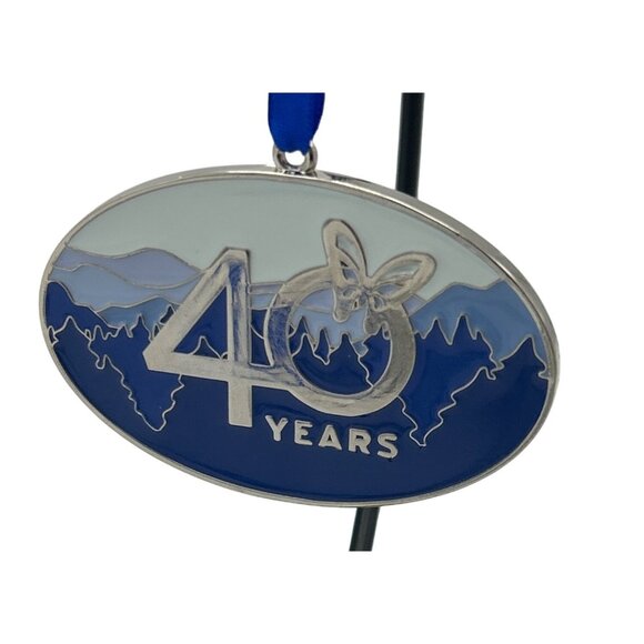 Dollywood Christmas Ornament 40 Years 2 Sided Enamel Butterfly Dolly Parton - Picture 1 of 7